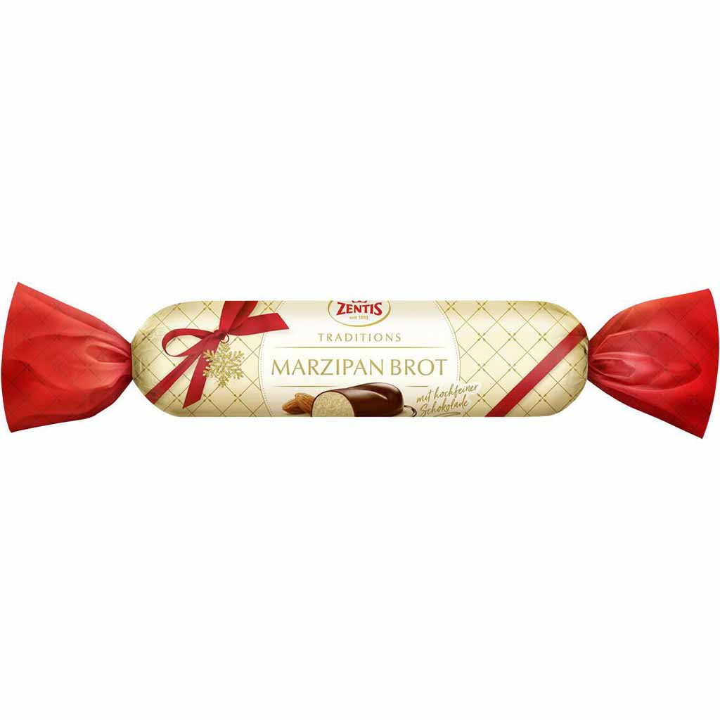 Zentis Marzipan Brot schokoliert 100g MHD:30.6.25
