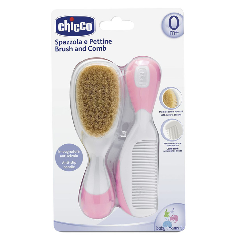Brosse et peigne - Rose