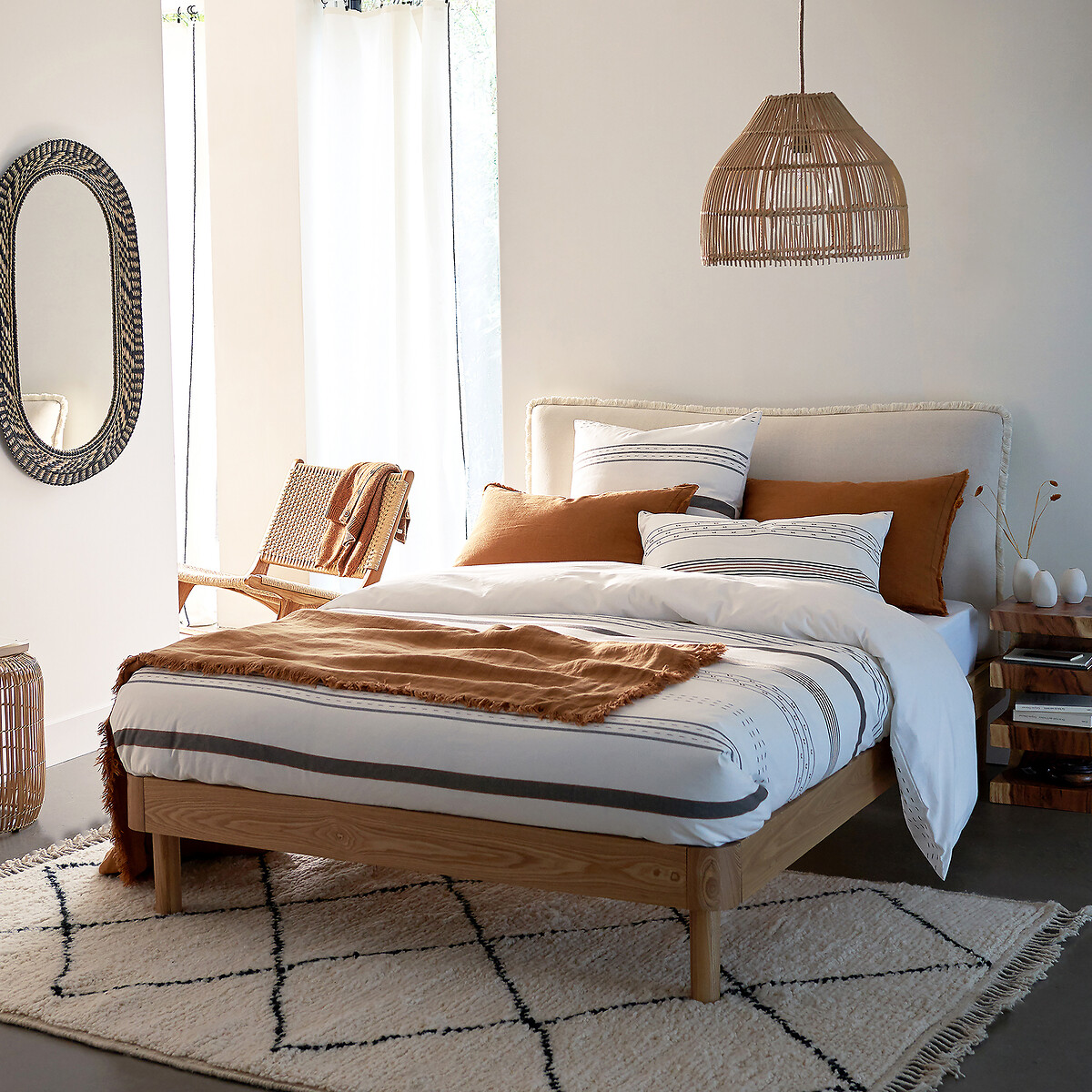 LA REDOUTE INTERIEURS<br>Luminária pendente de rattan Ø42cm, Dankia