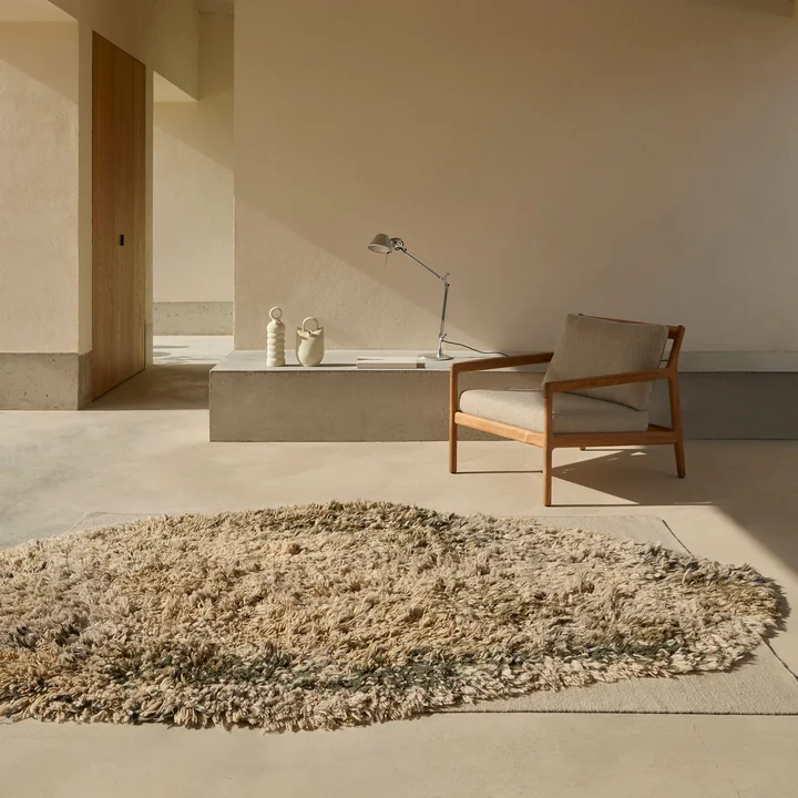 nanimarquina - Alga Teppich, 179 x 270 cm, grau