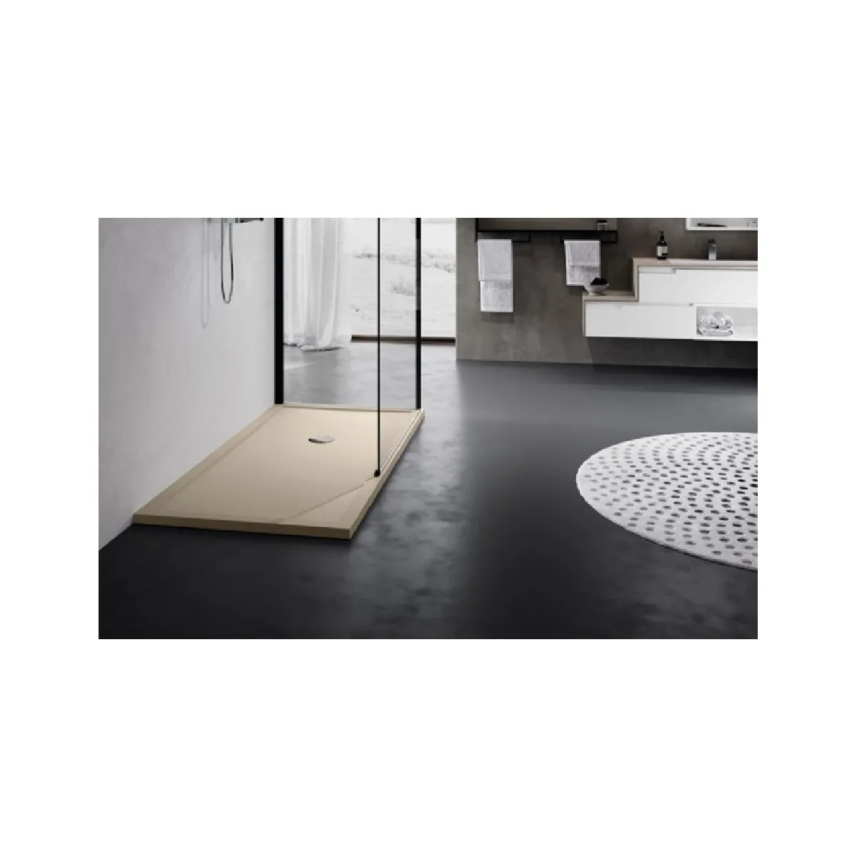 Novellini Olympic Plus Receveur de douche - Beige 110x70 cm