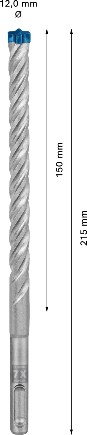 Bosch 2608900109 EXPERT Hamerboor SDS plus-7X - 12x150x215mm