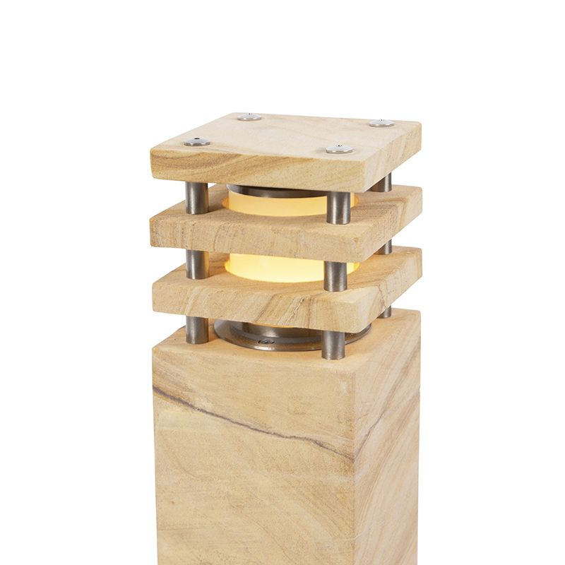 Moderne staande buitenlamp zandsteen 40 cm - Grumpy