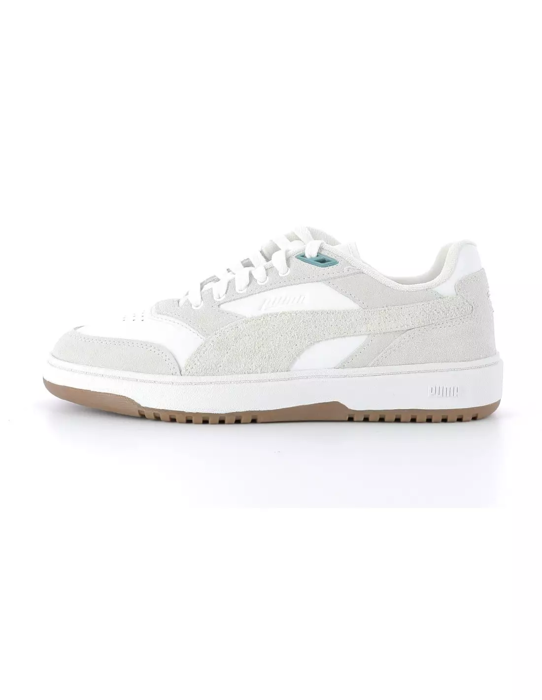 PUMA DOUBLE COURT - Baskets Blancbeige