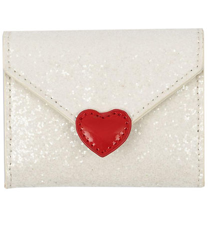 Konges Sløjd Pung - Love Letter - Cream Glitter m. Hjerte