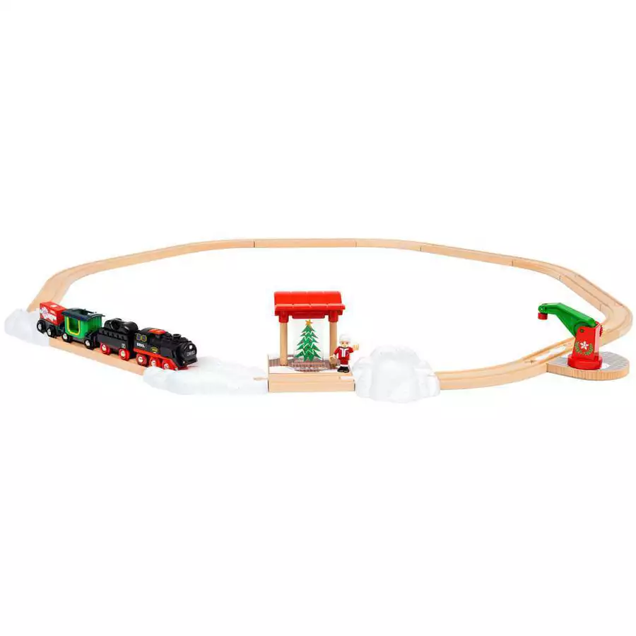 Brio BRIO Batterie-Dampflok Weihnachts-Set bunt