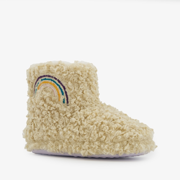Thu!s kinder pantoffels met regenboog