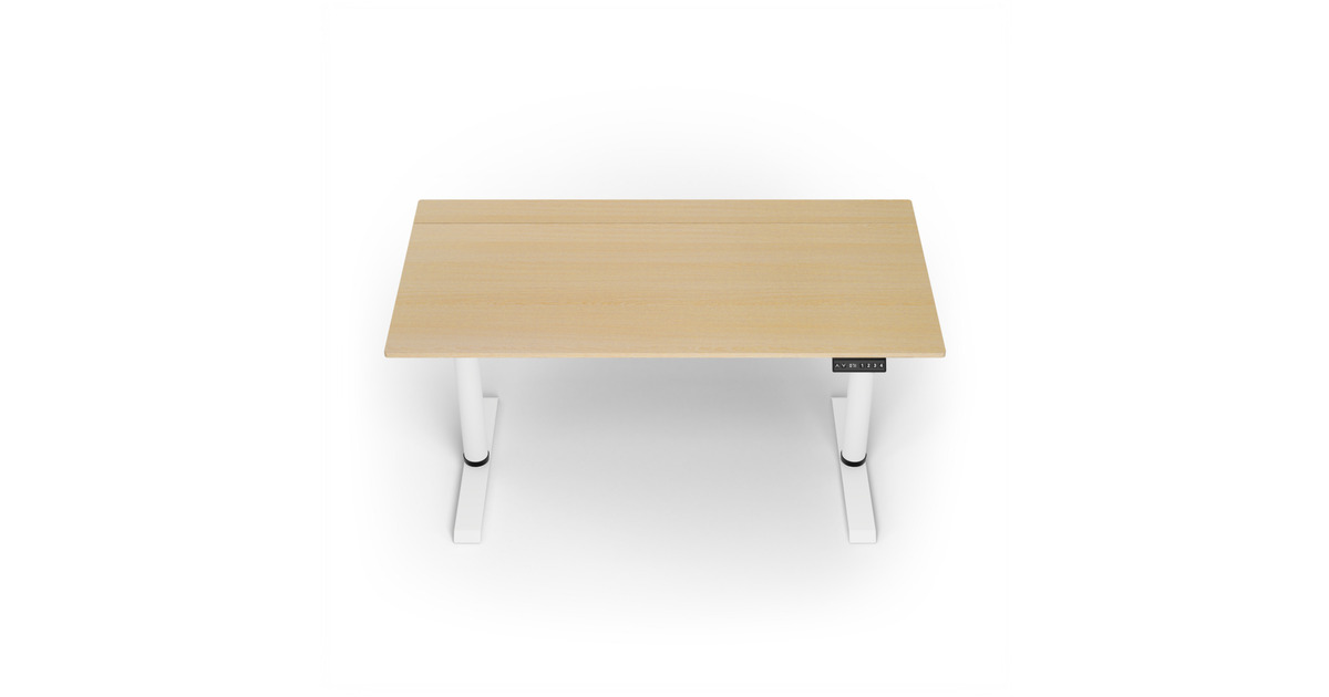 ArozziArena Nordico Sit/Stand Desk - Light Birch gaming desk  (Zwart)