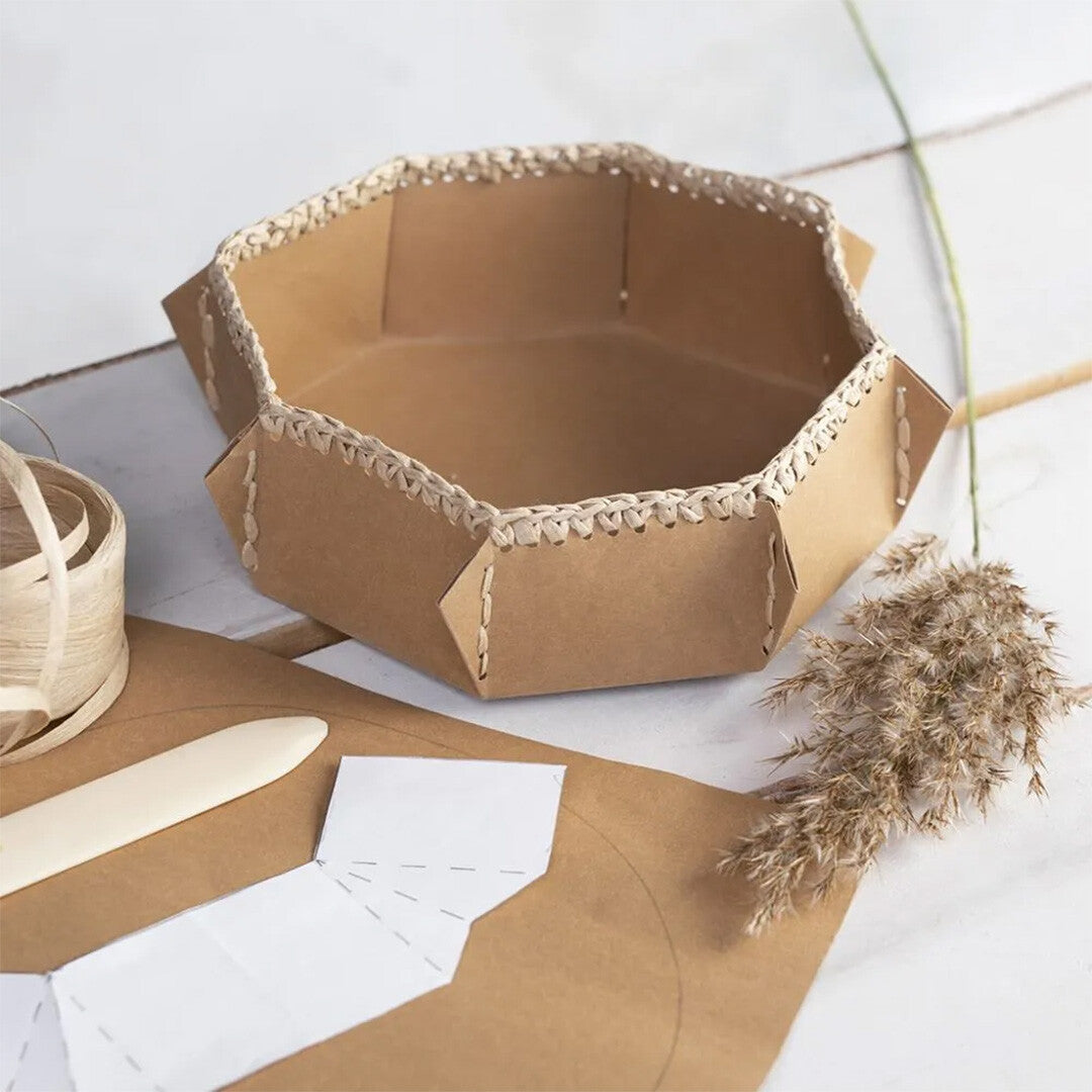 Creativ company rol raffia papiergaren - lichtgrijs - 100m