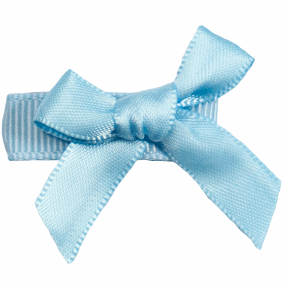 Babysløyfe sateng Light Blue - Den lille prikken - Rumpetroll