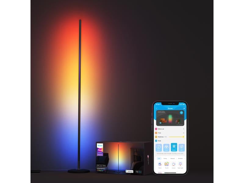 Govee Stehleuchte Smart Corner, RGBICW Eckstehlampe