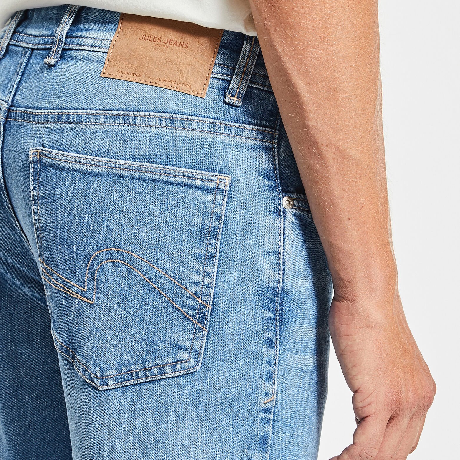 Jean straight 3 longueurs Bleu