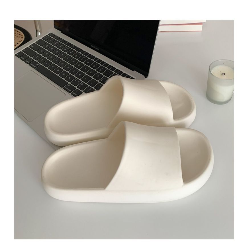Honkizz - Effen platform pantoffels voor thuis