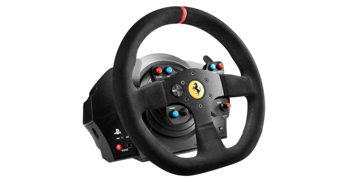 ThrustmasterT300 Ferrari Racing Wheel Alcantara Editie stuur  (Zwart, Pc, PlayStation 3, PlayStation 4, PlayStation 5)