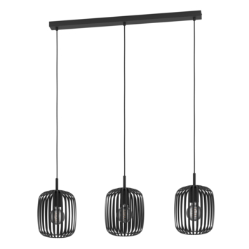 Eglo hanglamp Romazzina 3-lichts zwart