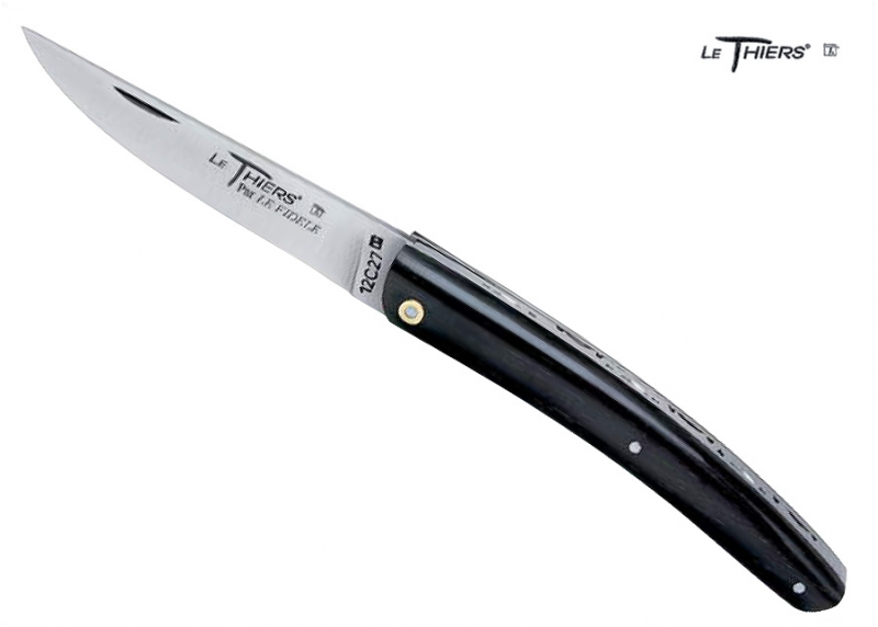 Couteau Le Thiers avec un manche en ébène