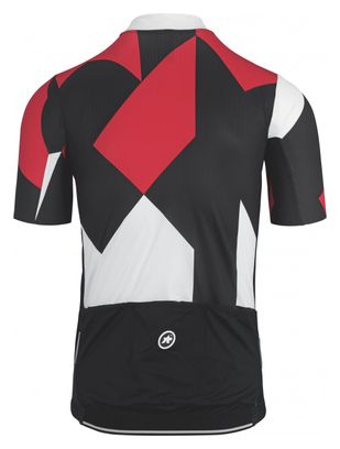 Maillot Manches Courtes Assos Rock Rouge National Noir