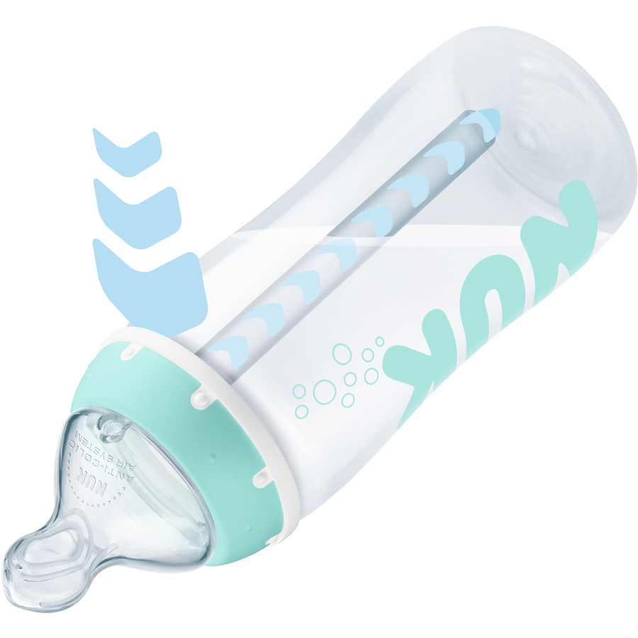 NUK Babyflasche Anti-Colic Professional, 300 ml, Temperature Control im Doppelpack