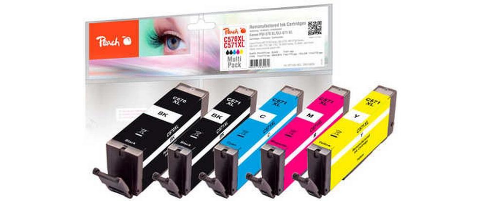 Tintenset Canon 570XL/571XL Multi-Pack BK/C/M/YDruckerpatrone: Schwarz, Cyan, Magenta und Gelb