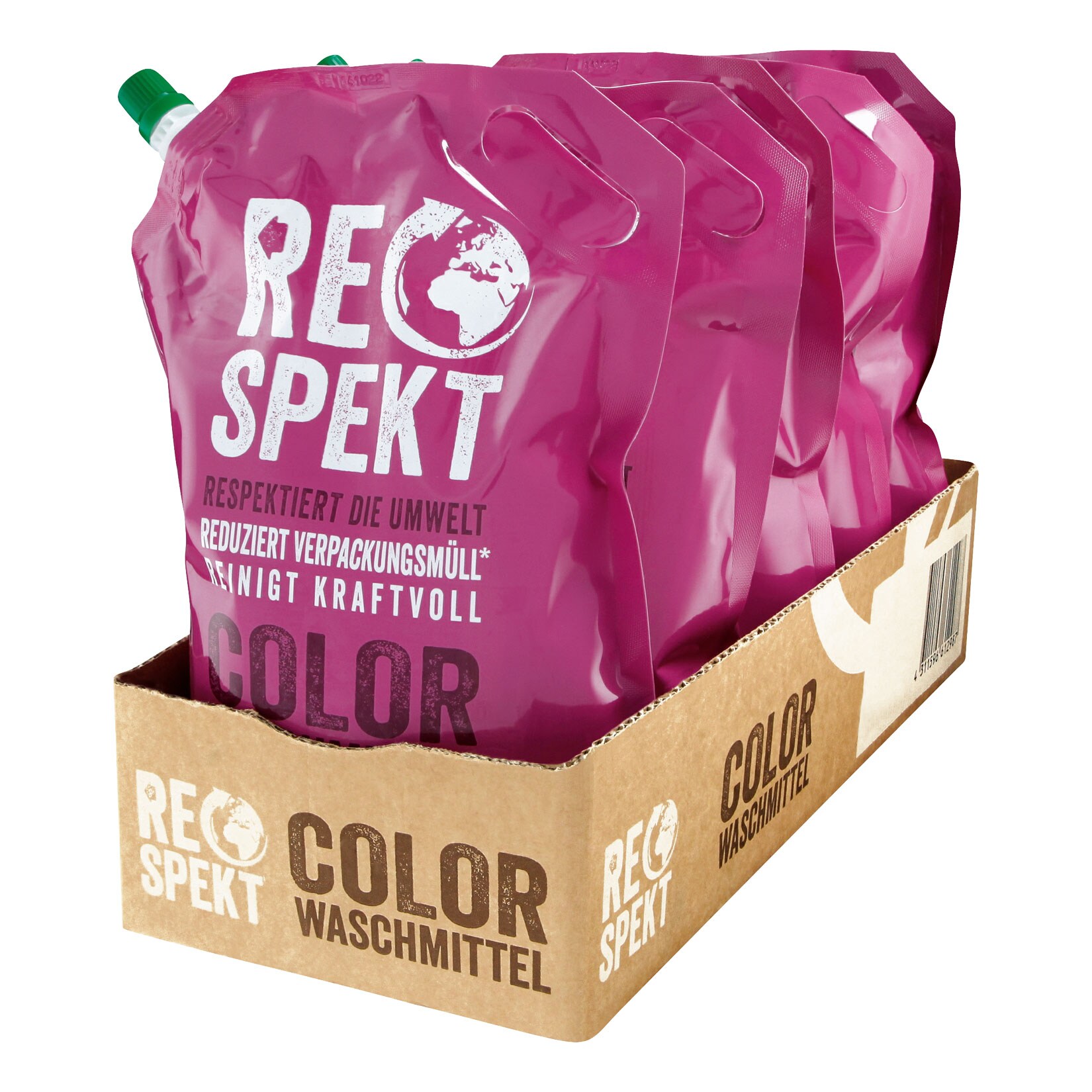 Respekt Colorwaschmittel 30 WL, 5er Pack