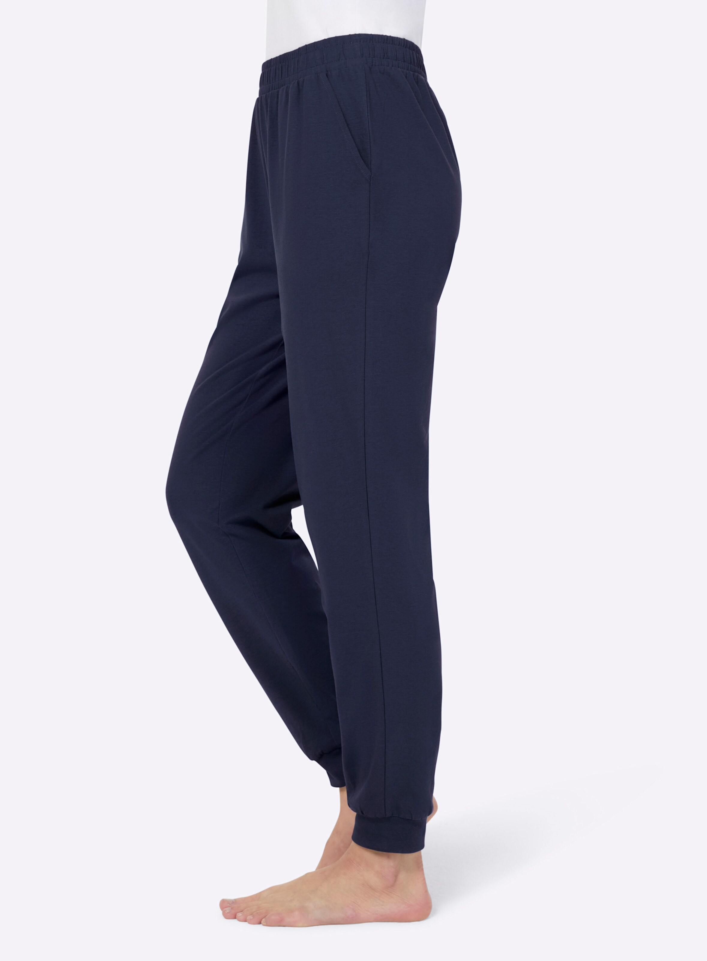feel good Hosen in marine + traube