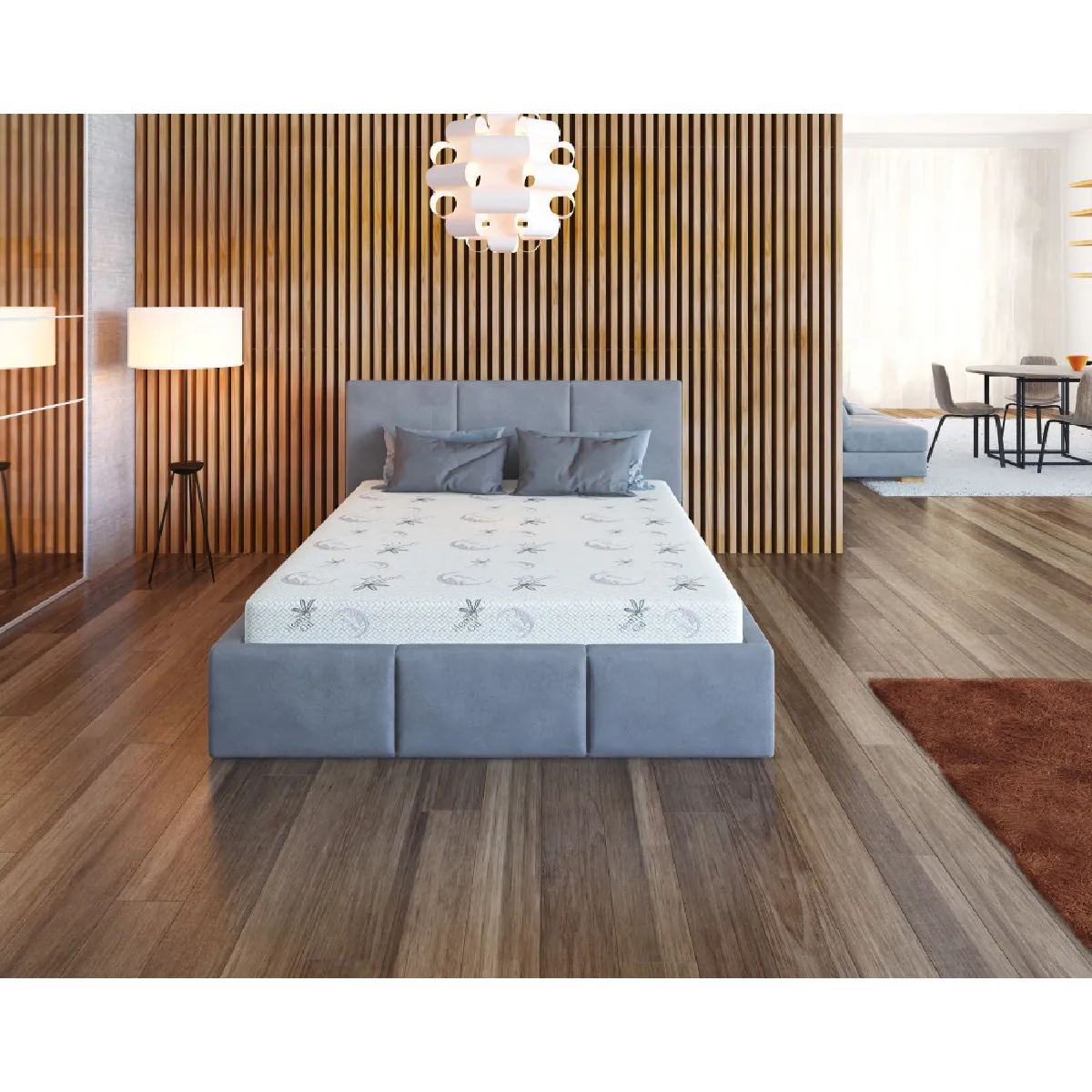 Kids Literie Tesia 180x200 cm Gris Foncé