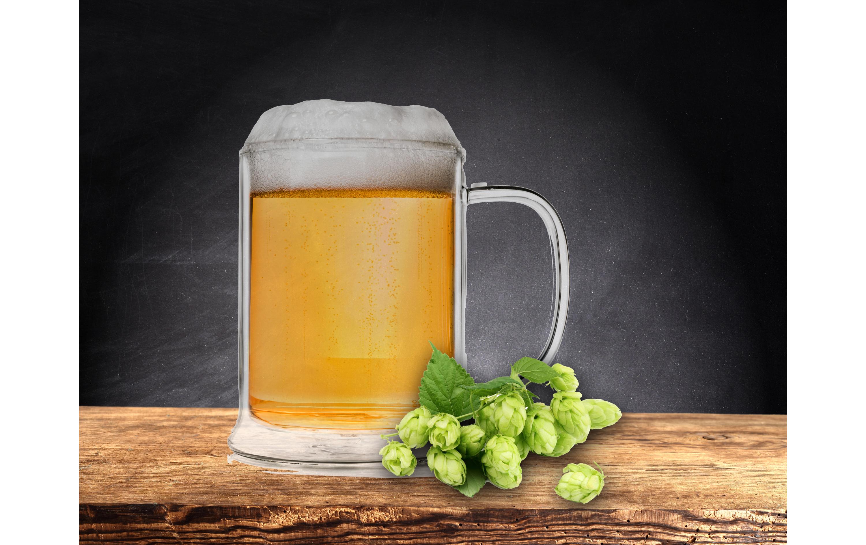 Bierglas 500 ml, 1 Stück, TransparentDoppelwandiger Bierkrug aus Thermoglas