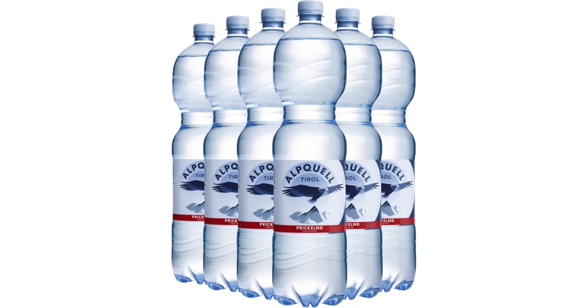 ALPQUELL Mineralwasser prickelnd Tray 6x 1,5 Liter (Einweg)