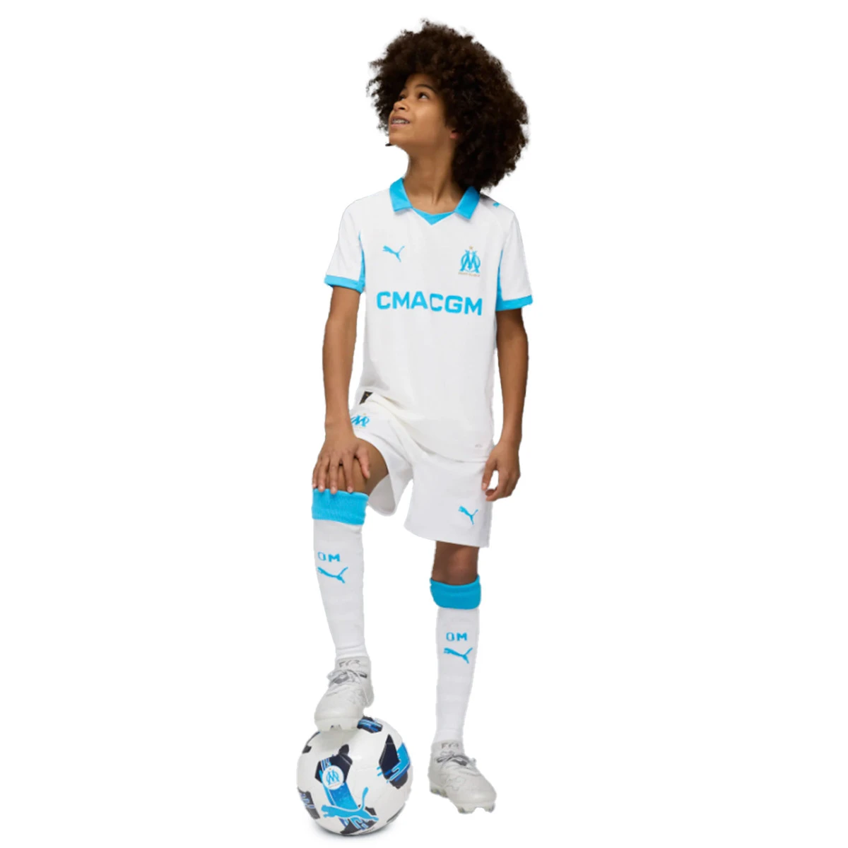Calções Puma Olympique Marselha Primeiro Equipamento 2025-2026 Criança
