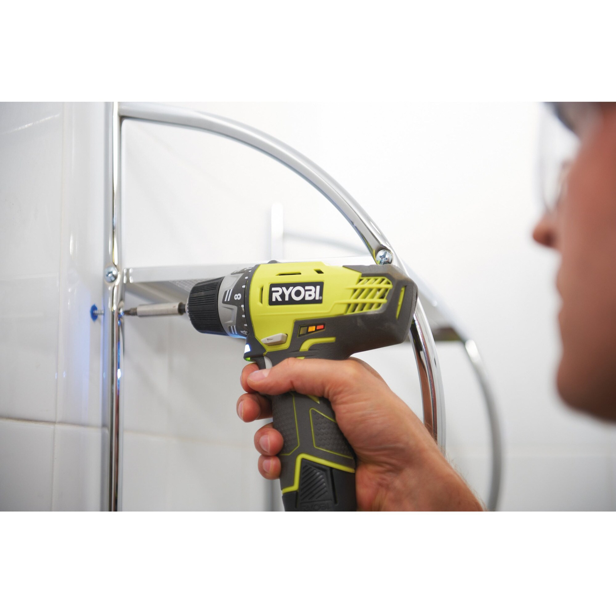 Ryobi Bohrschrauber Akku-Kompaktschrauber R12DD-220S, 12Volt