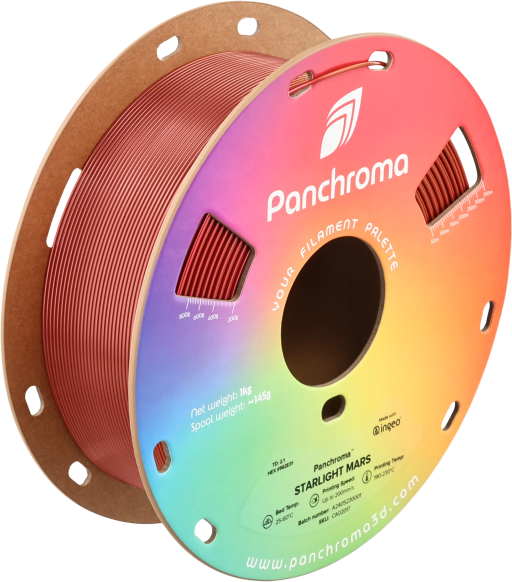 Polymaker  Panchroma™ PLA Starlight Mars, 1,75 mm / 1000 g    Das Funkeln der Sterne auf Mars