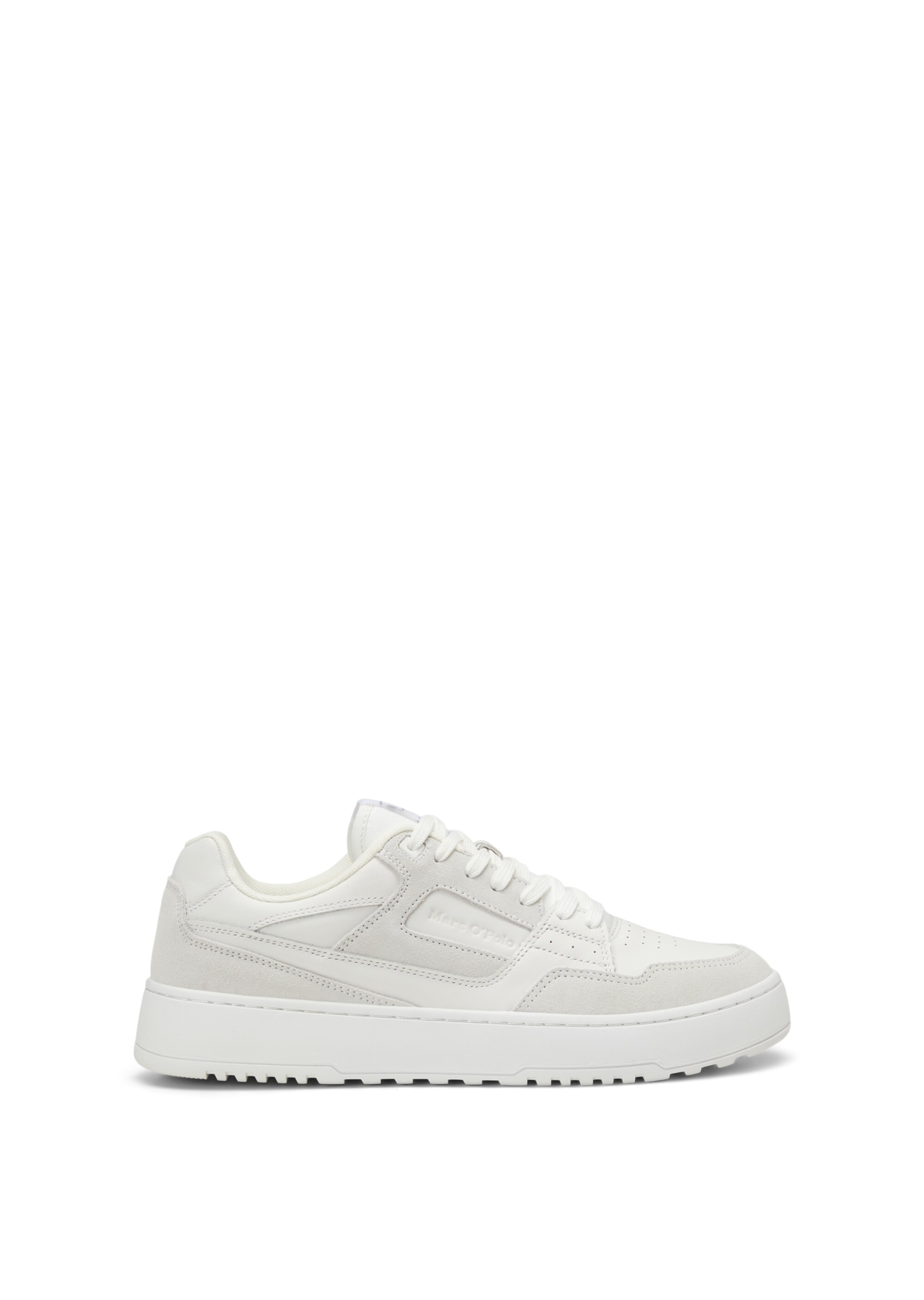 Sneaker aus Rindleder-Mix