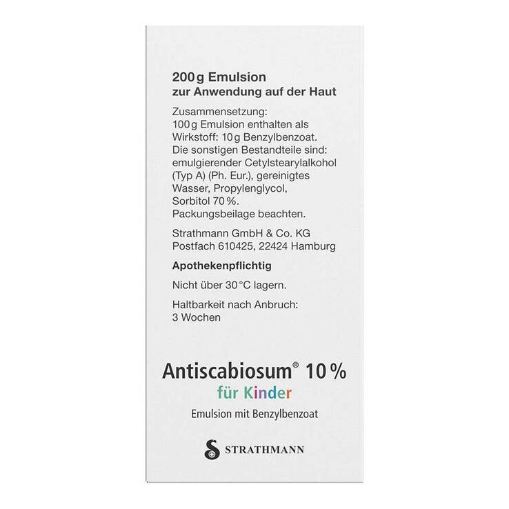 Antiscabiosum 10% für Kinder, 200 g