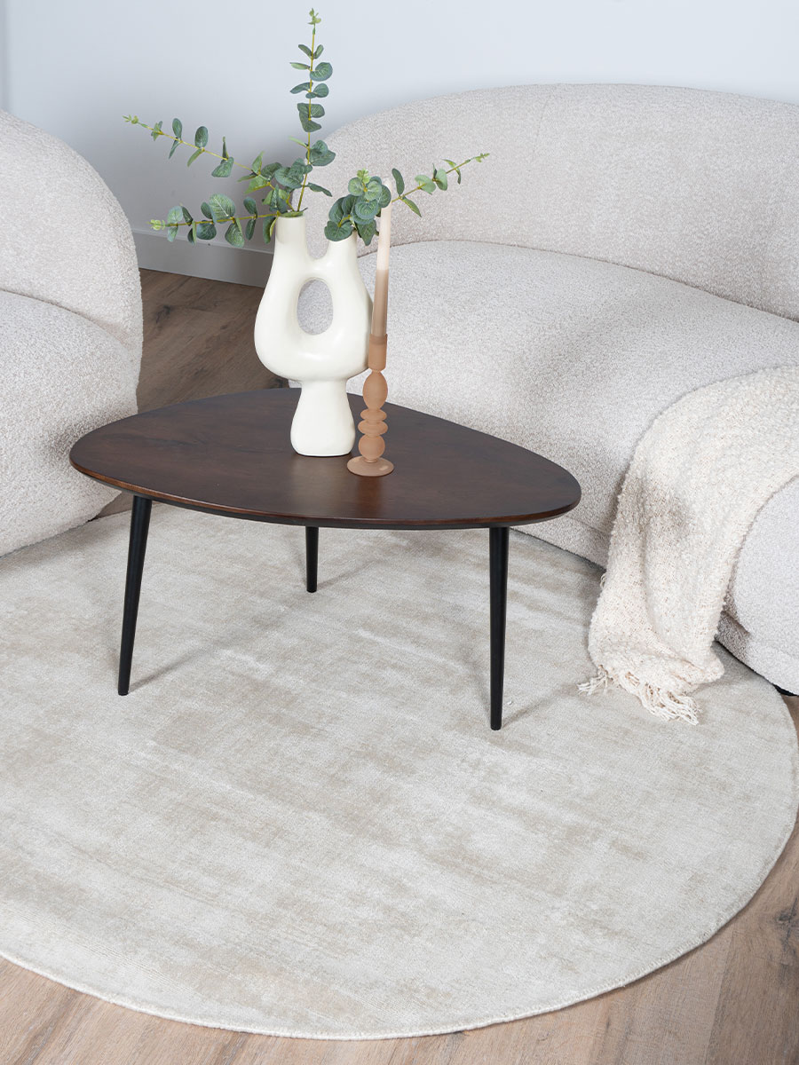 Vloerkleed Cos Beige - Rond ø200 cm