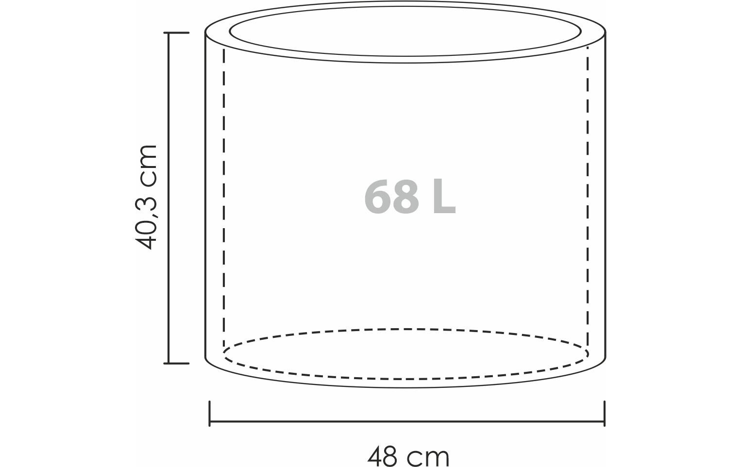 Panzano PFG 50/130 GranitPflanzengefäss