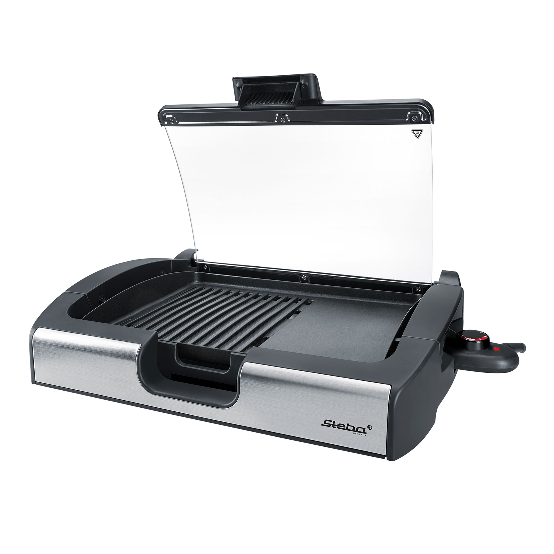 STEBA BBQ-Tischgrill VG 200 - Edelstahl-schwarz - 2200 Watt