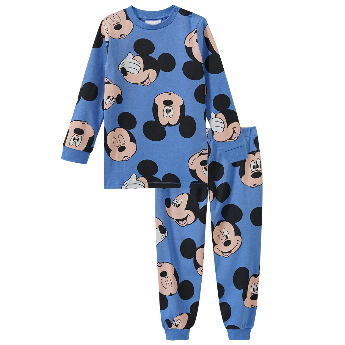 Topomini Micky Maus Schlafanzug mit Allover-Print blau
