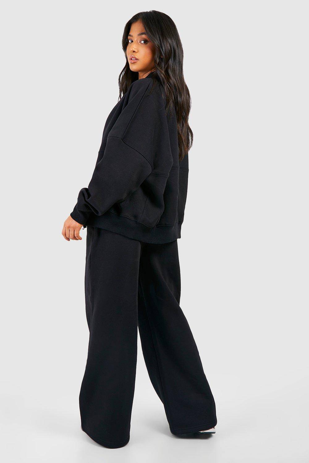 boohoo Petite survêtement bomber zippé à jambes droites pour petites tailles