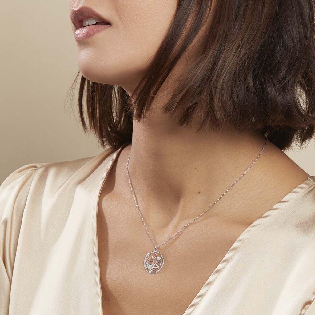Collier Hita Argent Blanc