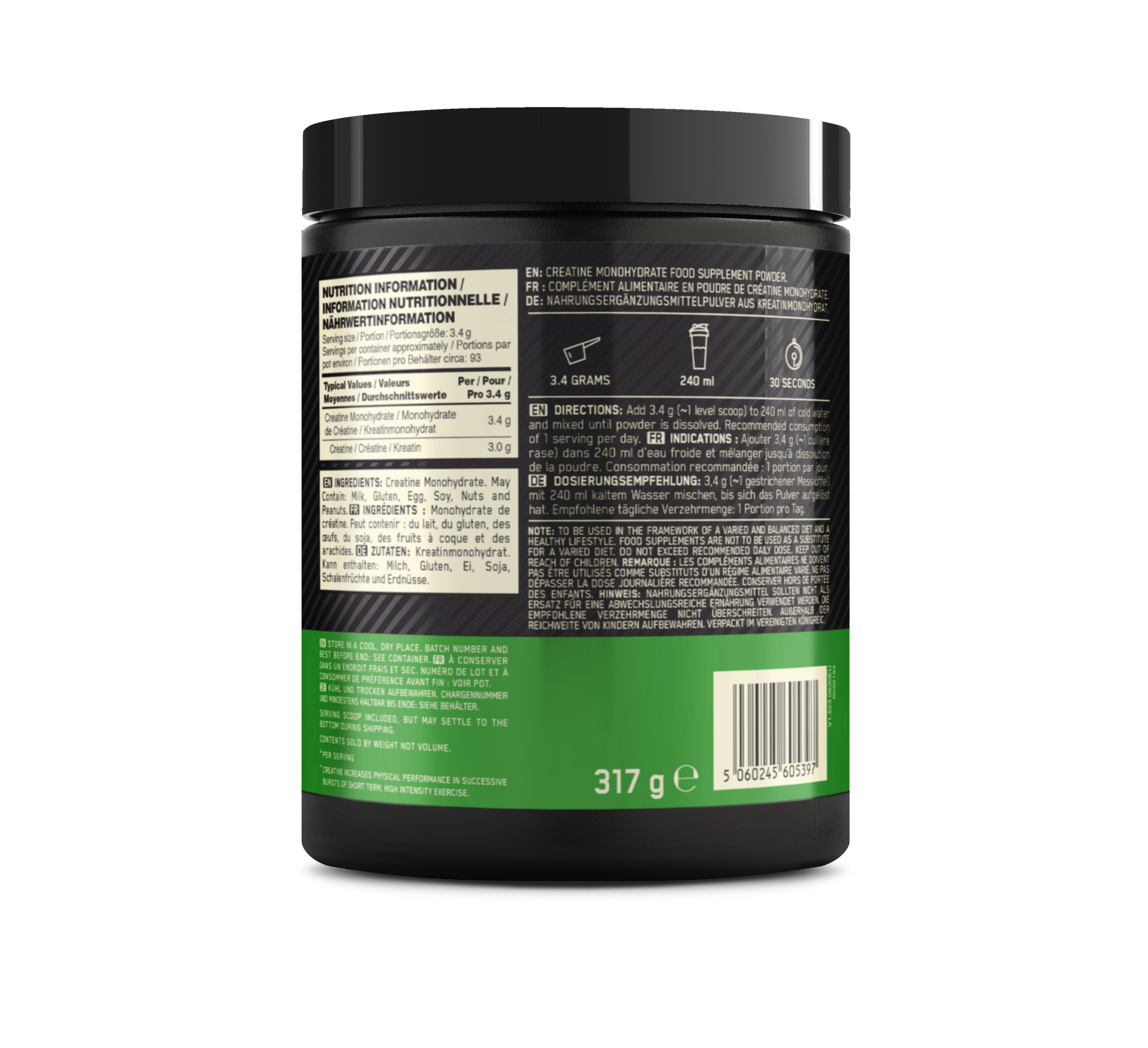 OPTIMUM Creatine Powder<br>317 g, Dose
