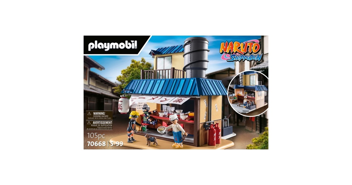 PLAYMOBILNaruto - Ichiraku Ramen Shop Constructiespeelgoed  (70668)