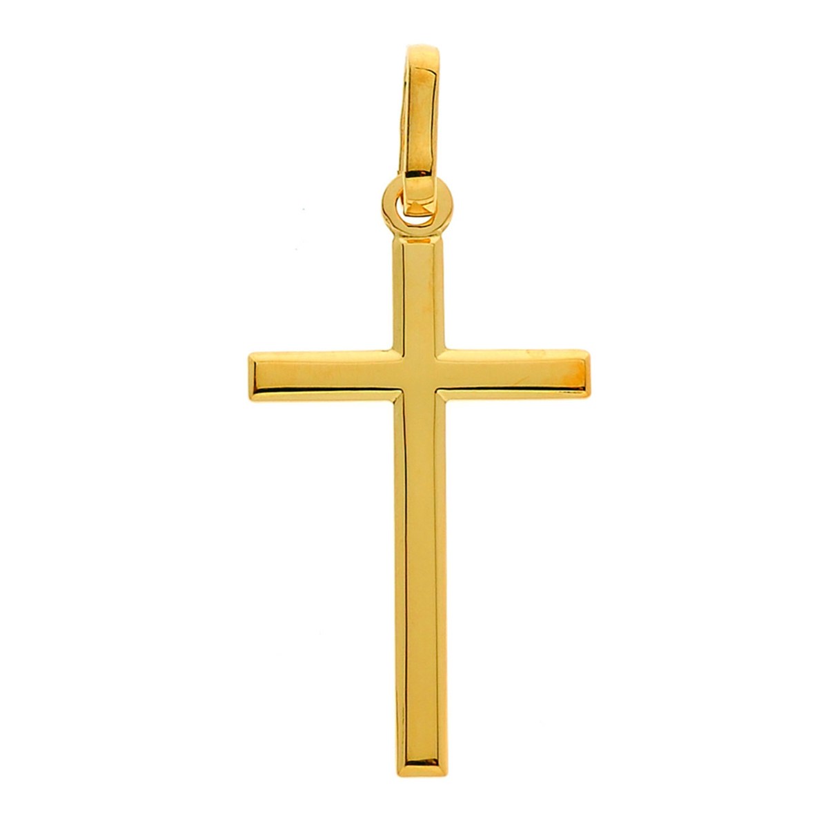 Pendentif Brillaxis croix or 9 carats