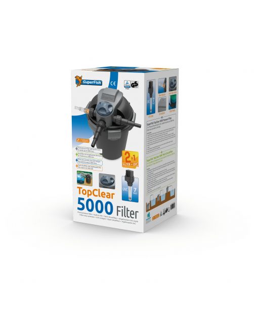 Superfish Topclear Uv Drukfilter - Filters - 7 Watt 5000 Uv-C