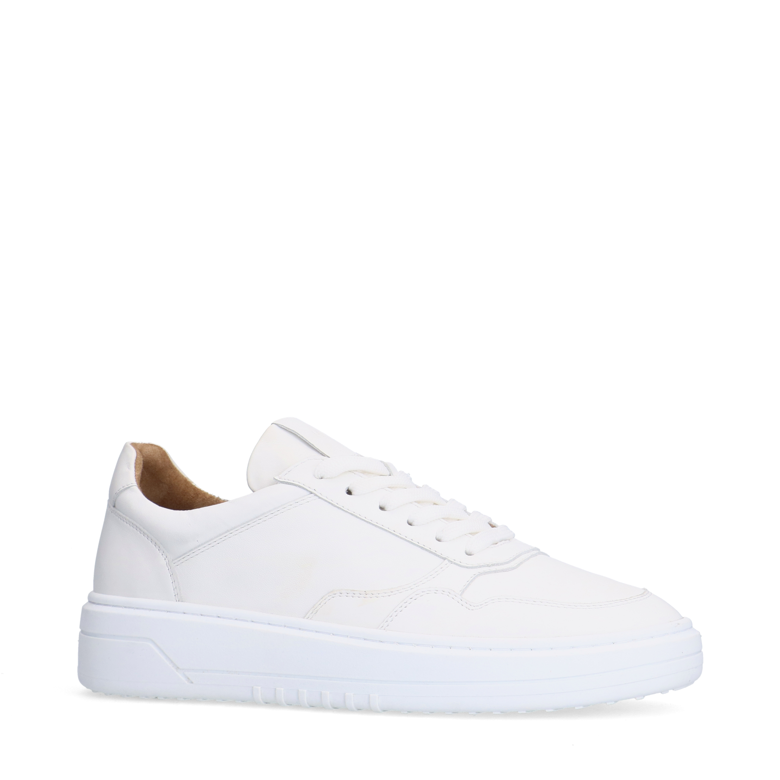 Witte leren sneakers