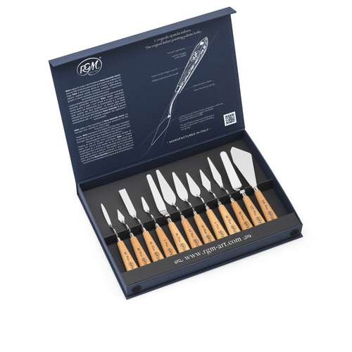 RGM® Malmesser Plus Line Holzgriffe, 12er-Set