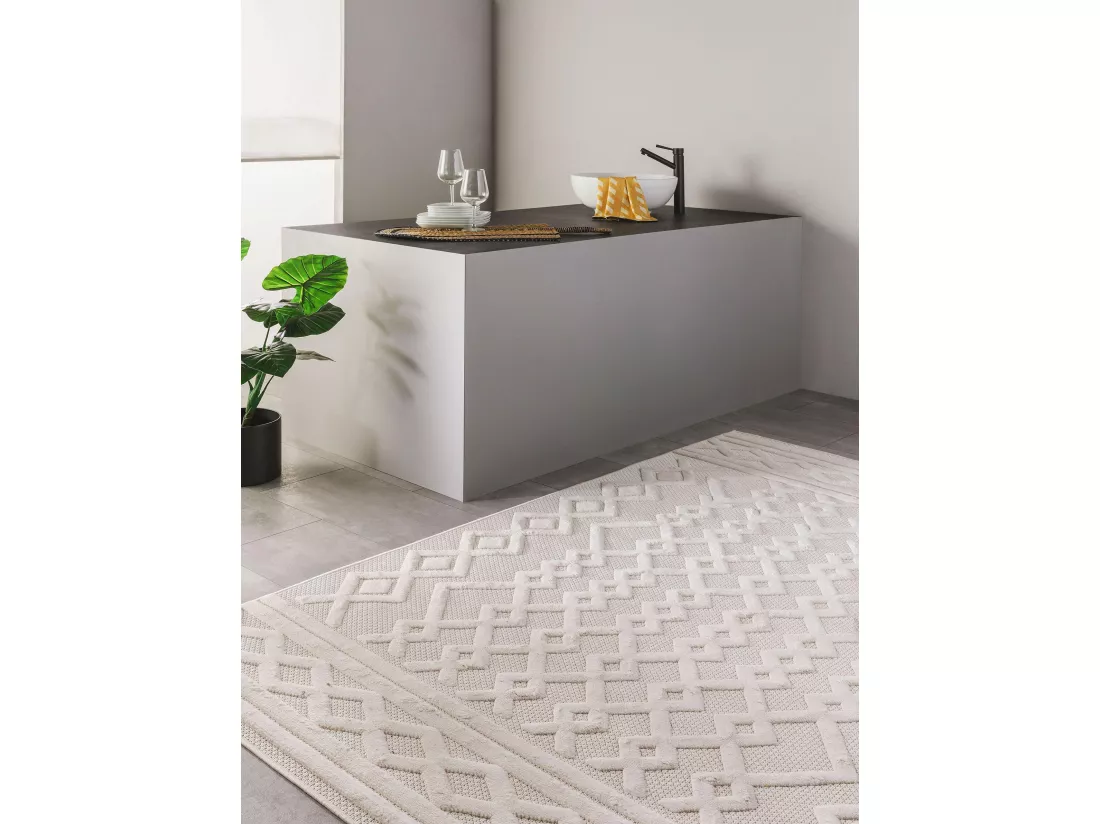 Tapis d'extérieur & intérieur Bonte Crème 80x150 cm