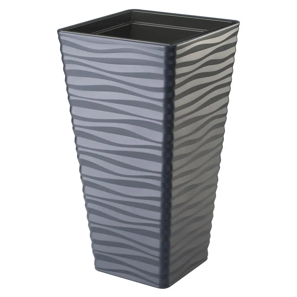 Form Plastic Plantenpot - kunststof - antraciet - D40 x H75 cm