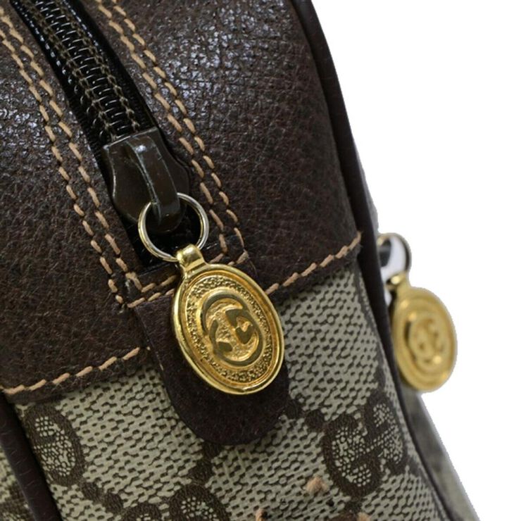 Gucci Vintage Gucci Crossbody Bag Beige