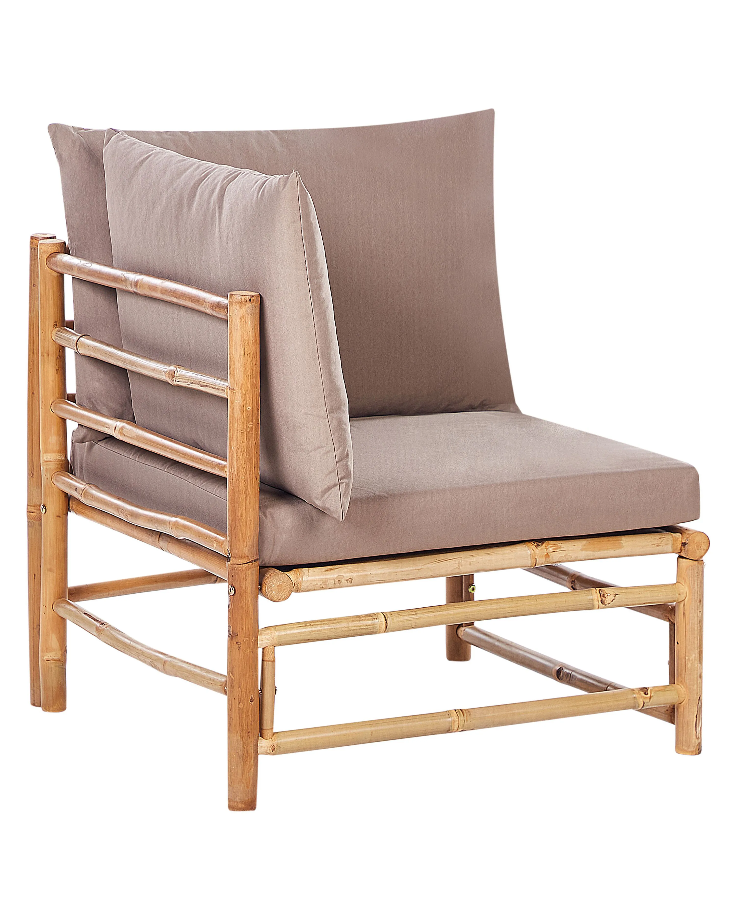 Tuin hoekmodule CERRETO Bamboehout Taupe