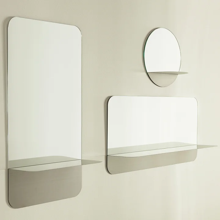 Normann Copenhagen - Horizon Spiegel, vertikal, Edelstahl